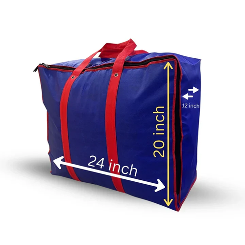 Storage Bag Large - Blue | 24x20x12 inch | 120 GSM Non Woven