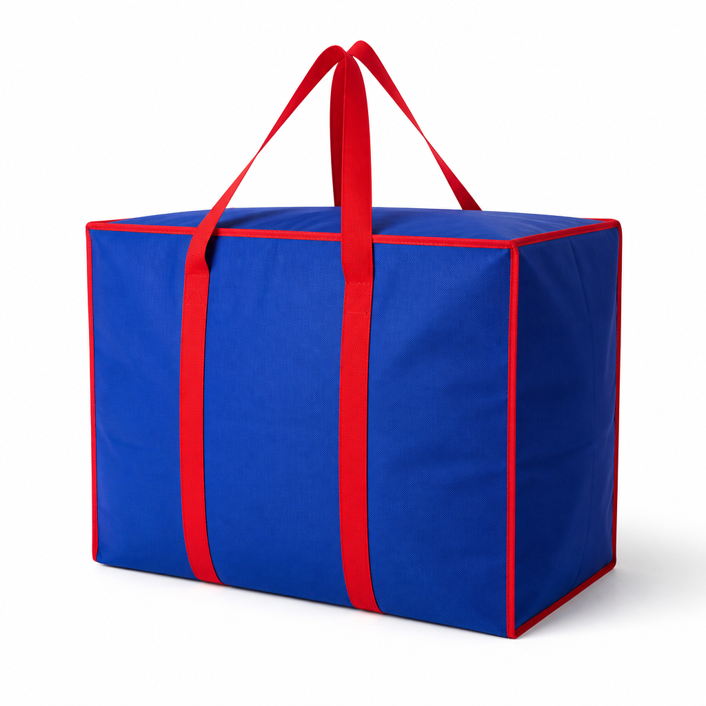 Storage Bag Large - Blue | 24x20x12 inch | 120 GSM Non Woven