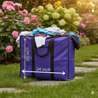 Storage Bag Large - Blue | 24x20x12 inch | 120 GSM Non Woven