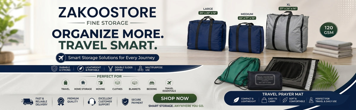 Organize more. Travel smart. Zakoo Store storage bags